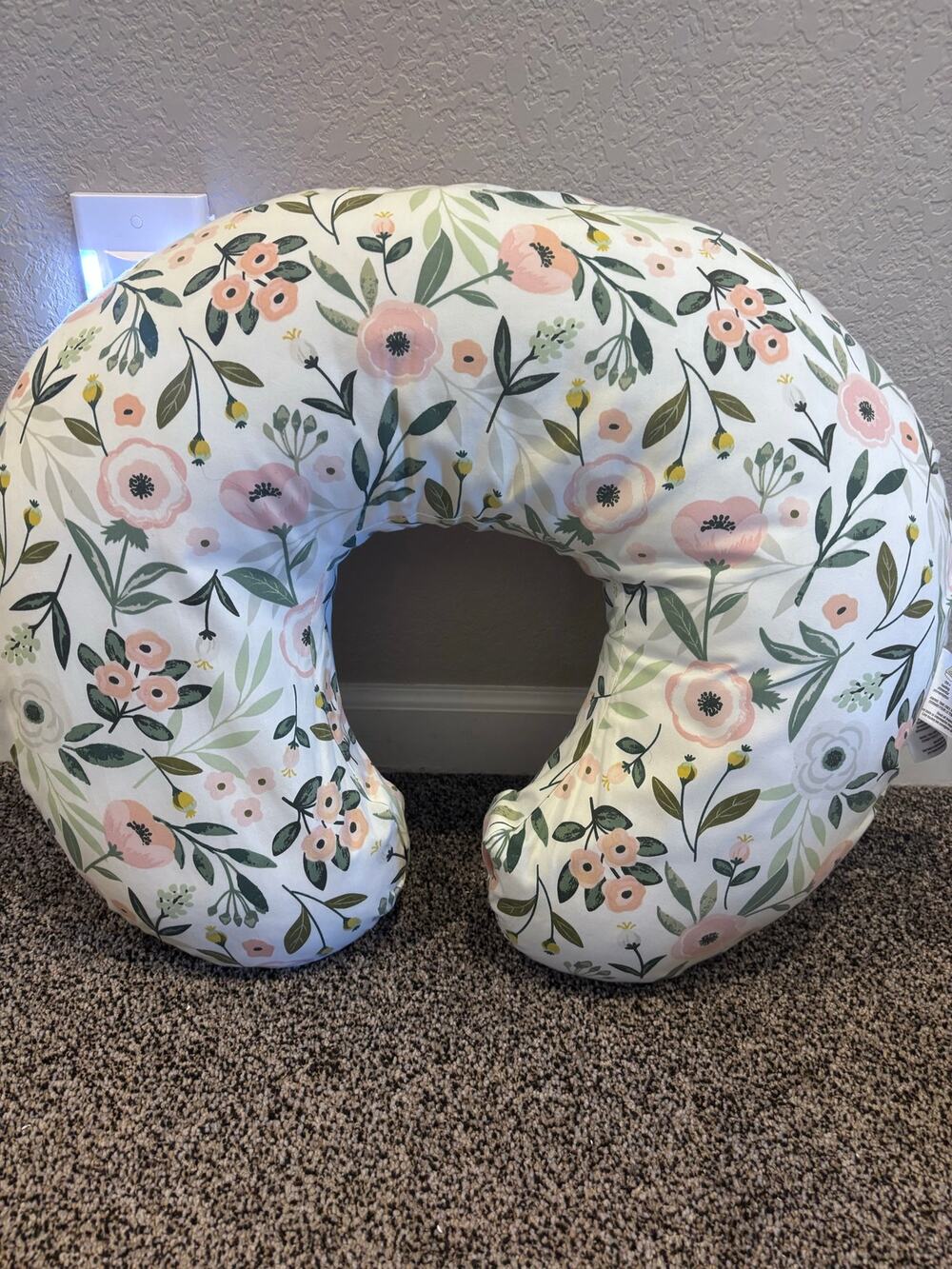 Boppy Floral Nursing Support Pillow with Removable Cover